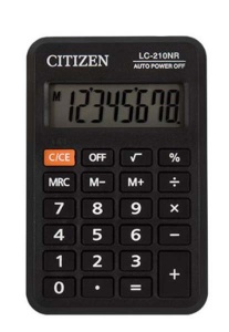  Калькулятор CITIZEN LC-210 II(NR), карман.8-разр.99*64мм фото в интернет магазине канц орг