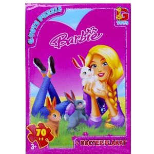  Пазли ТМ "G-Toys" із серії "Barbie", 70 ел, BA018 фото в интернет магазине канц орг
