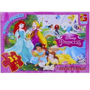  Пазли ТМ "G-Toys" із серії "Принцеси Дісней", 35 ел, PD60 фото в интернет магазине канц орг