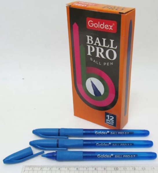 Ручка маслян. "Goldex" "Ball pro" 1201 0,7мм, СИНЯ