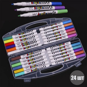  Набір акрилових маркерів 24 кольори KY-1106 --76260 фото в интернет магазине канц орг