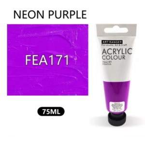  Акрилова фарба "Neon Purple" 75мл, пл. туба /FEA171/ фото в интернет магазине канц орг