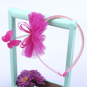  Обруч для волосся рожевий метелик   , 442-2 фото в интернет магазине канц орг