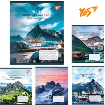 Уч Зошит 96арк== лінія "YES"/765063/ "Mountain valleys" фото в интернет-магазине Канц орг