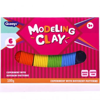 Пластилін Modeling Clay 6 кол. 100г, 8020--PL78 фото в интернет-магазине Канц орг