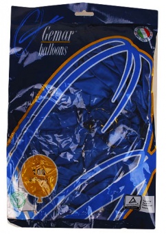 Повітряні кульки 30 см Gemar (Італія)  100 шт ( сині) фото в интернет-магазине Канц орг