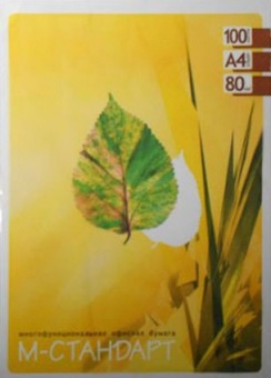 Папір білий "М-Стандарт", А4, 80г/м2, 100 арк. фото в интернет-магазине Канц орг