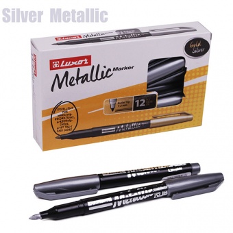 Маркер "Luxor" Metallic Silver 3486 --m93 фото в интернет-магазине Канц орг