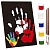  Набір для створення "Відбитки рук на ЧОРНОМУ полотні 20*30 см"--RR14 фото в интернет магазине канц орг