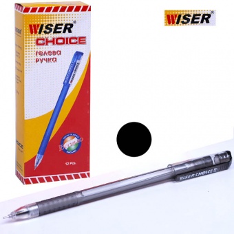 Ручка гелева Wiser "Choice" ЧОРНА, 0,6мм --sh420 фото в интернет-магазине Канц орг