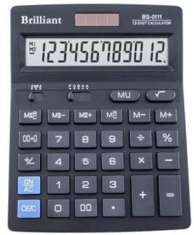 Калькулятор Brilliant BS-0111 настол.12-разр,2 пам.99*133 фото в интернет-магазине Канц орг