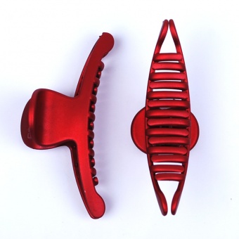 Заколка краб 11.5 см , матовий, тонкий, червоний  А162-3 фото в интернет-магазине Канц орг