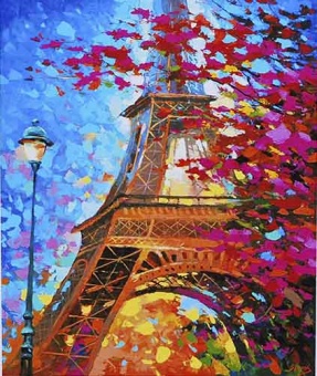 Картина за номерами  на дереві 40*50 "Ейфелева вежа" RSBD8187 фото в интернет-магазине Канц орг