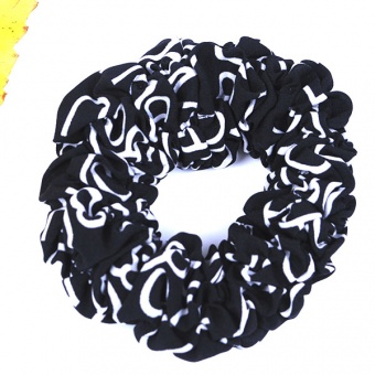 Резинки для волосся об'ємні букви чорні , 242-1 фото в интернет-магазине Канц орг