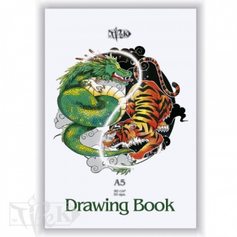 Планшет для ескізів (дракон) А5 (14,8х21 см) білий папір 90 г/м.кв. 50 арк.Трек--A132 фото в интернет-магазине Канц орг