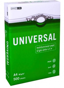 Папір білий "UNIVERSAL", А4, 80г/м2,  500 арк. фото в интернет-магазине Канц орг
