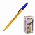  Ручка кулькова масл. "Piano" (С) синя, жовтий корпус 1147--SH3A фото в интернет магазине канц орг