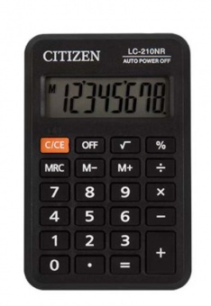 Калькулятор CITIZEN LC-210 II(NR), карман.8-разр.99*64мм фото в интернет-магазине Канц орг