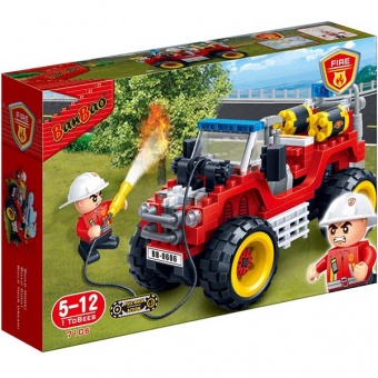 Конструктор "Пожежники" (148 елм.) Пожежний джип / Banbao, 7106 фото в интернет-магазине Канц орг