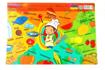 Килимок для дитячої творчості "Їжа", пласт, А3, 61480-09 фото в интернет-магазине Канц орг