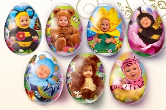 Наклейки Великодні (термо) Малюки фото в интернет-магазине Канц орг