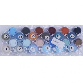 Акрилові фарби (набір) спайка 24 кольори  по 2 мл OTG6056 фото в интернет-магазине Канц орг