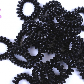 Резинка спіралька , чорна мала 3 см, 251 фото в интернет-магазине Канц орг
