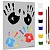  Набір для створення "Відбитки рук на СІРОМУ полотні 20*30см"--RR23 фото в интернет магазине канц орг