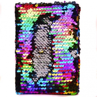 Блокнот з паєтками "Різнобарвний" А6 P80 70g, лін.,3897-A6--b193 фото в интернет-магазине Канц орг