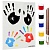  Набір для створення "Відбитки рук на БІЛОМУ полотні 25*35 см"--RR11 фото в интернет магазине канц орг