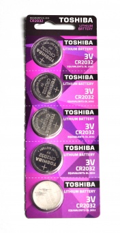 Батарейка 2032 TOSHIBA  (3V)--90005 фото в интернет-магазине Канц орг