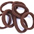 Резинка нейлон коричнева 6 см, 418-15 фото в интернет магазине канц орг