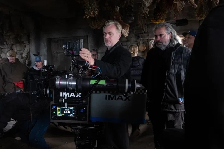 Крістофер Нолан на зйомках «Одіссеї» з камерою IMAX